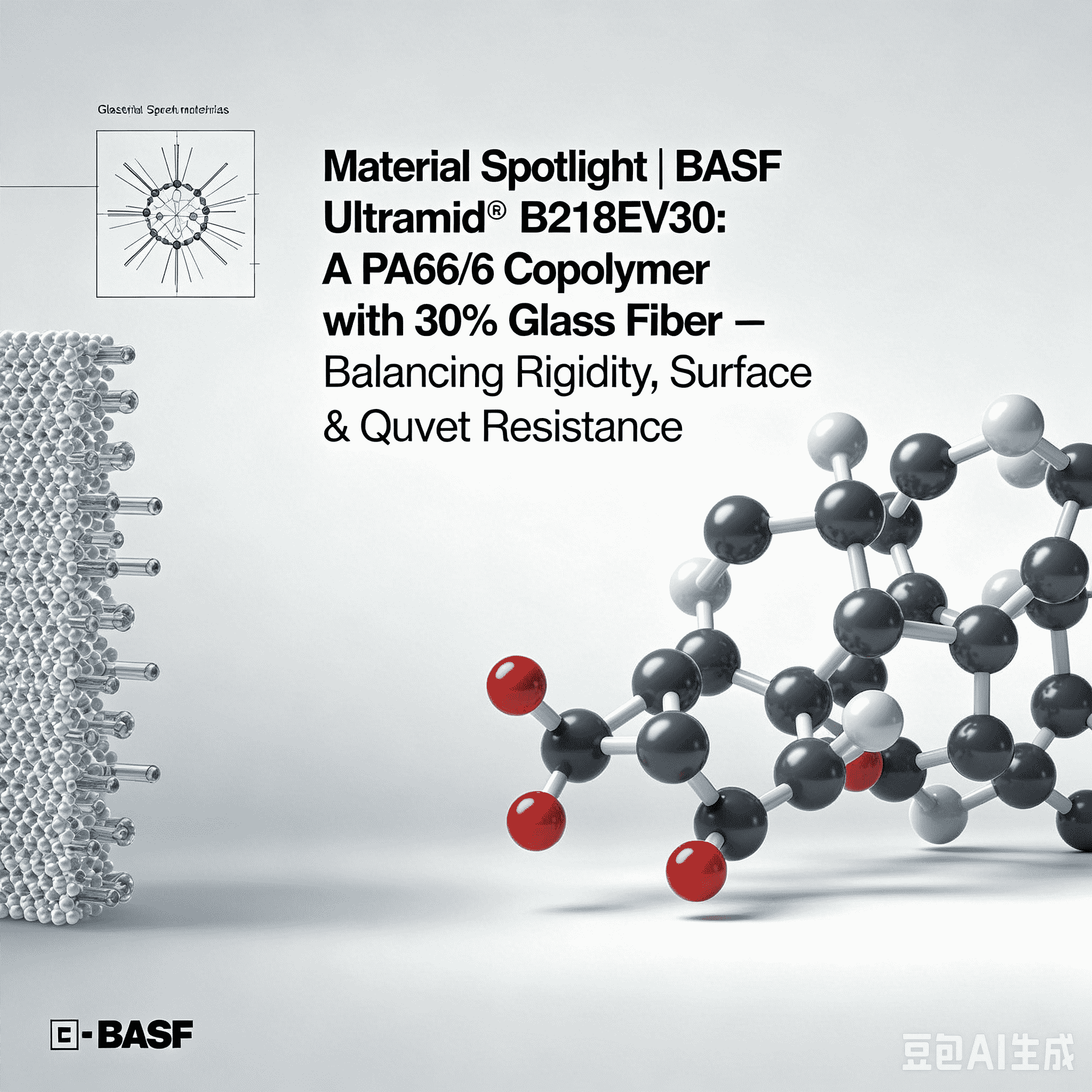 Materjal Prožektor | BASF Ultramid® B218EV30: PA66/6 kopolümeer 30% klaaskiuga – tasakaalustab jäikust, pinna kvaliteeti ja kuumakindlust
